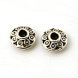 Tibetan Style Spacer Beads, Rondelle, 6x3mm, Hole: 2mm