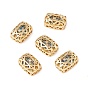 Eco-friendly Brass Micro Pave Cubic Zirconia Multi-strand Links, Rack Plating, Cadmium Free & Lead Free, Rectangle