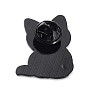 Preciosos alfileres de esmalte de químico animal, Broche de aleación negra para ropa mochila., perro gato