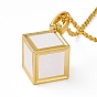 Сублимация пустой алюминиевый кулон ожерелье, Ожерелье с кулоном в виде куба из сплава для мужчин и женщин