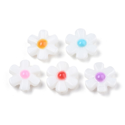 Perlas naturales de esmalte de concha de agua dulce, flor