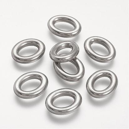 304 Stainless Steel Linking Ring, Oval