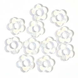 Rahmen aus transparenten Acrylperlen, Blume
