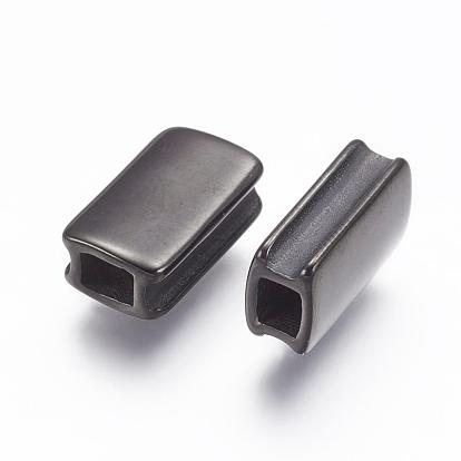 304 Stainless Steel Beads, Ion Plating (IP), Rectangle