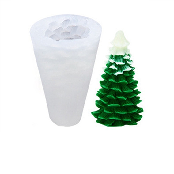 3d árbol de navidad diy vela moldes de silicona, para hacer velas perfumadas de árbol de navidad