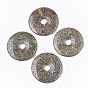 Gemstone Pendants, Donut/Pi Disc