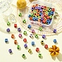 Craft Style Acrylic Beads, Cube with Random Mixed Letters
