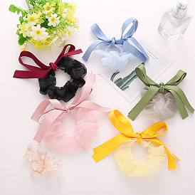 Cute Princess Hair Ties with Lace Bow and Elastic Band for Ponytail Braid