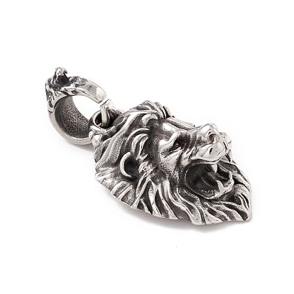 304 pendentif en acier inoxydable, lion