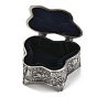 Cajas de joyas de princesa clásica europea mariposa, cajas de joyas de rosas talladas en aleación, para regalo artesanal