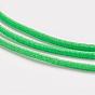 Cordon élastique rond, avec l'extérieur de la fibre et caoutchouc à l'intérieur, pour chaîne de bracelet, couverture de bouche de bricolage