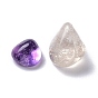 Améthyste perles naturelles, pas de trous / non percés, puce, pierre tombée, gemmes de remplissage de vase