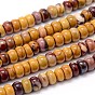 Rondelle Natural Mookaite Beads Strands, 6x4mm, Hole: 1mm, about 99pcs/strand, 15.7 inch