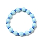 Stretch Bracelets for Kids, with Opaque Acrylic Beads and Glass Seed Beads, Inner Diameter: 48mm