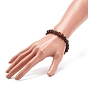Bracelet extensible en pierres naturelles et perles de bois, bijoux de yoga pour femmes, couleur mixte