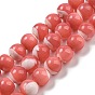 Dyed Natural Trochus Shell Beads Strands, Round