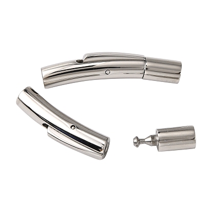 Smooth Surface 304 Stainless Steel Bayonet Clasps, Tube