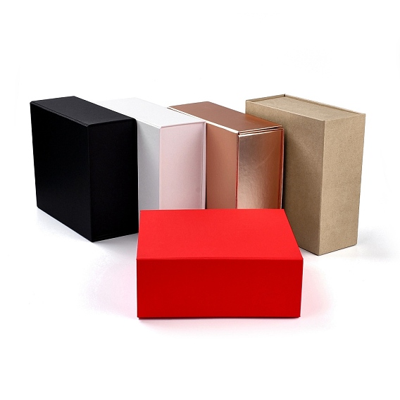Foldable Cardboard Box, Flip Cover Box, Magnetic Gift Box, Rectangle
