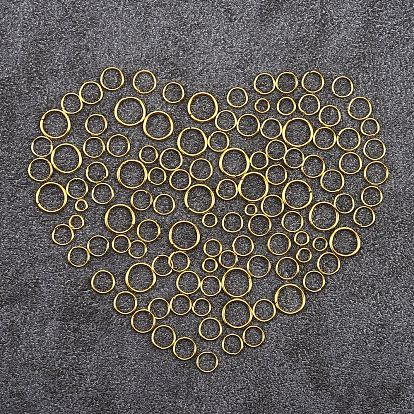1874Pcs Iron Open Jump Rings Jump Rings with Brass Rings, Nickel Free