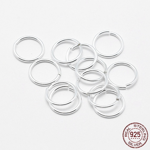 925 Sterling Silver Open Jump Rings, Round Rings
