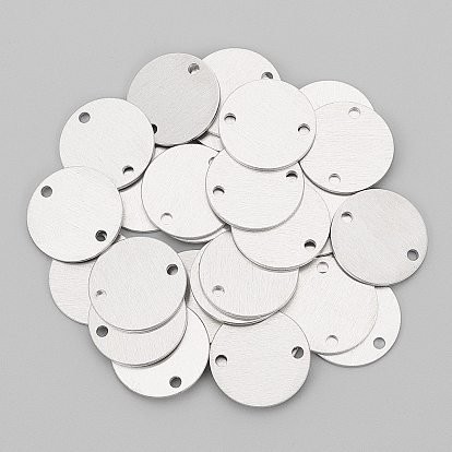 Соединители алюминиевые звенья, штамповка пустой метки, именная табличка с гравировкой на заказ, бланки визиток, плоско-круглые