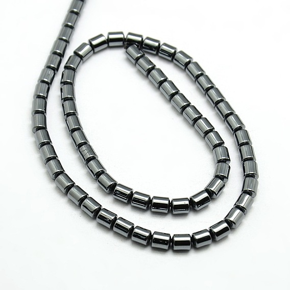 Grade AA Non-magnetic Synthetic Hematite Column Beads Strands