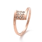 Квадратное кольцо на палец с кристаллами и стразами, 304 женские украшения из нержавеющей стали