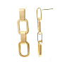 Brass Cable Chain Tassel Earrings, Nickel Free