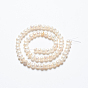 Potato Natural Cultured Freshwater Pearl Beads Strands, 5~6mm, Hole: 0.8mm, about 65~72pcs/strand, 13.7 inch ~14.9 inch