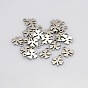 Four Leaves Clover 304 Stainless Steel Charms, 10x8x1mm, Hole: 1mm