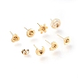 304 Stainless Steel Sutd Earring Findings Kits, with Earring Settings & Ear Nuts, Mixed Shape