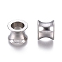 201 Stainless Steel European Beads, Large Hole Beads, Vase