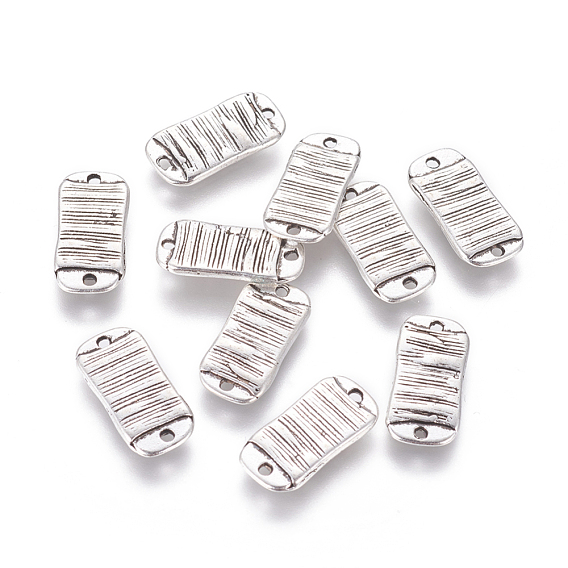 Alloy Links/Connectors, Cadmium Free & Lead Free, Rectangle, 15x7x2mm, Hole: 1mm