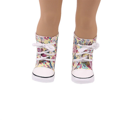 Chaussures de poupée en cuir pu, pour 18 "accessoires de poupées american girl