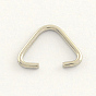 304 anneaux triangulaires en acier inoxydable, fermoirs à boucle, convient aux perles percées, sangles, sacs de cerclage, 10x13x1mm