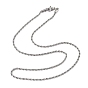 304 collares de cadena de la cuerda de acero inoxidable, con cierre de langosta