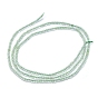 Natural Prehnite Beads Strands, Faceted, Bicone