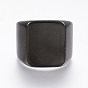 304 кольца-печатки из нержавеющей стали для мужчин, широкие кольца группа палец, прямоугольные