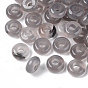 Natural Grey Agate European Beads, Large Hole Beads, Rondelle