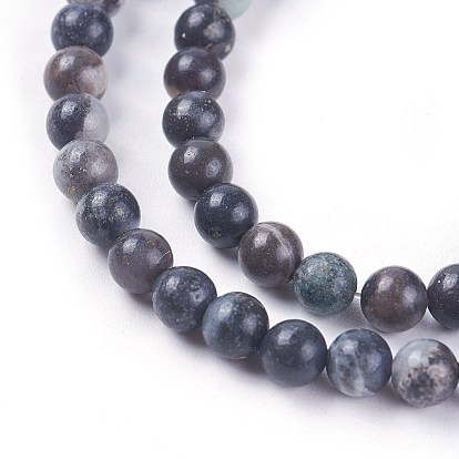 Natural Amazonite Beads Strands, Dyed, Round