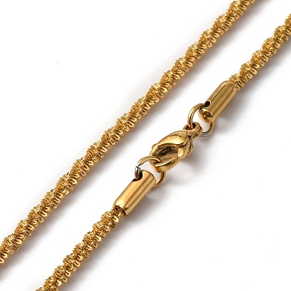 304 bracelets et colliers en chaîne à maillons en acier inoxydable, ensemble de bijoux pour hommes femmes