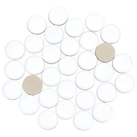 PandaHall Elite 1 Bags Flat Round Porcelain Cabochons, Mosaic Tiles, for Home Decoration or DIY Crafts