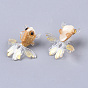 Cellulose Acetate(Resin) Pendants, Gold Powder, 3D Printed, Imitation Goldfish