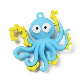 PVC Plastic Pendants, Octopus