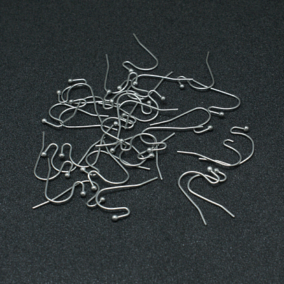 316 crochets de boucle d'oreille chirurgicaux en acier inoxydable, fil d'oreille, 22x12x2 mm, broches: 0.6 mm