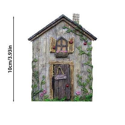 Миниатюрная деревянная садовая дверь, для кукольных аксессуаров, притворяющихся опорными украшениями
