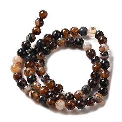 Natural Agate Strands, Dyed, Round