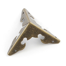 Boîte de fer triangle cornières, 29.5x29.5x29.5mm, Trou: 1mm