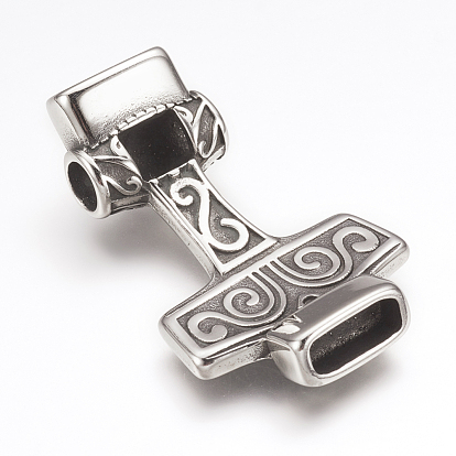 316 Surgical Stainless Steel Pendants, Thor's Hammer