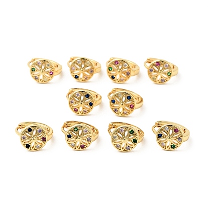 Серьги-кольца с кубическим цирконием, настоящие позолоченные украшения из латуни для женщин, без кадмия, без никеля и без свинца